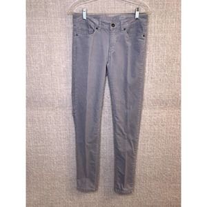 Patagonia Pants Womens Corduroy Grey 27(30x31) Organic Cotton Slim Skinny Ankle